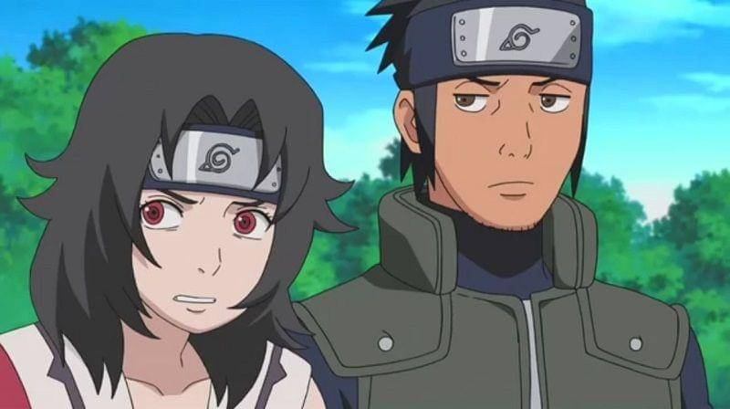 Kurenai dan Asuma muda. (Dok. Pierrot/Naruto Shippuden)