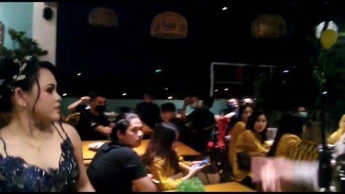 Pesta ulang tahun selebram di Medan dibubarkan (Dok. Polsek Medan Baru)