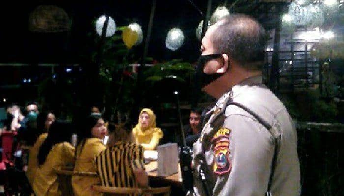 Pesta ulang tahun selebram di Medan dibubarkan (Dok. Polsek Medan Baru)