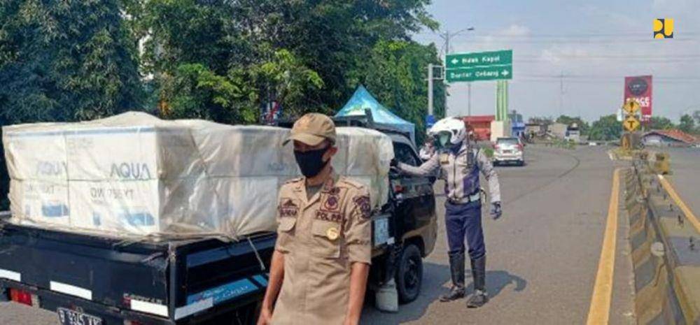 Penurunan traffic di jalan tol selama penerbang PSBB (Dok. Kementerian PUPR)