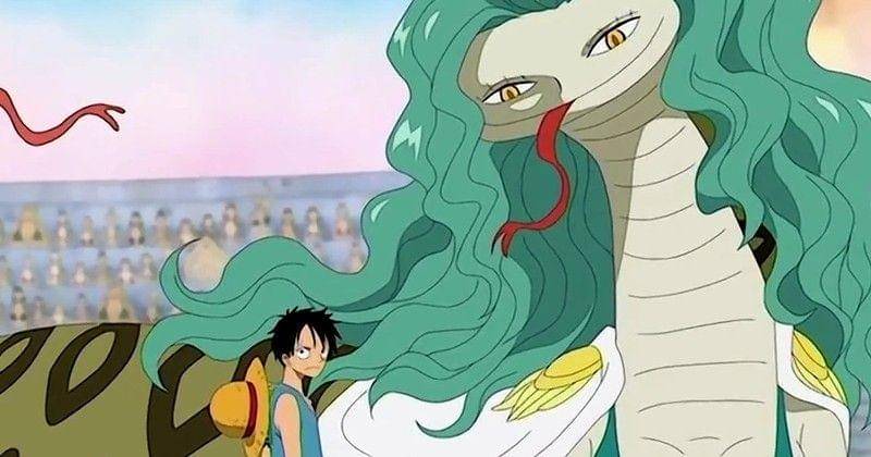 Luffy dan Boa Sandersonia. (Dok. Toei Animation/One Piece)