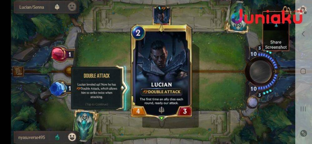 Mekanisme Double Attack kartu Lucian. duniaku.com/Adhitya Daniel