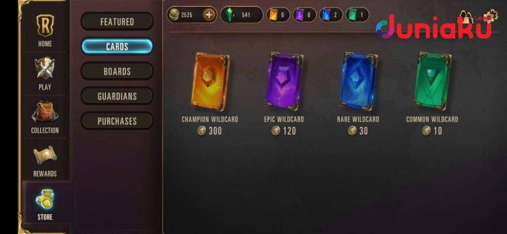 Cards Store LoR. duniaku.com/Adhitya Daniel