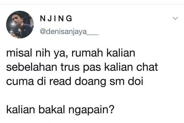 10 Balasan Barbar Netizen saat Chat Cuma Di-read Gebetan