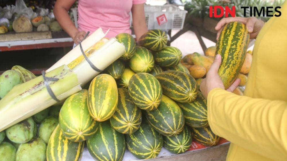 Timun suri yang berasal dari Aceh hanya ada di Bulan Ramadan (IDN Times/Masdalena Napitupulu)