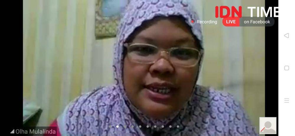 Ketua FJPI Papua (Facebook IDN Times by zoom)