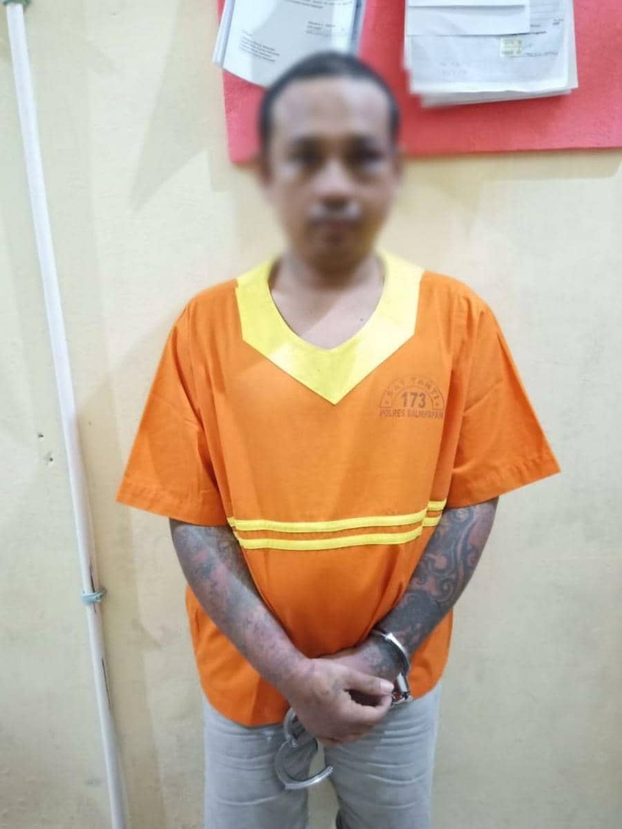 Tersangka penjambretan mahasiswi di Balikpapan (Dok.Polresta Balikpapan)