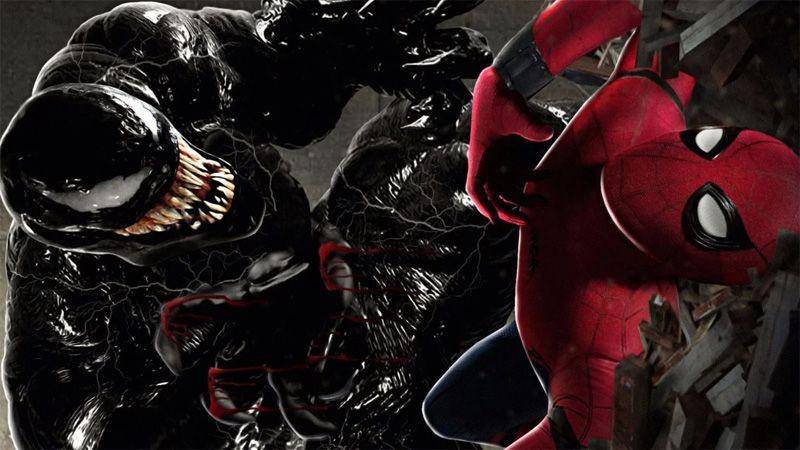 Gambar editan Venom dan Spider-Man. (movieweb.com)