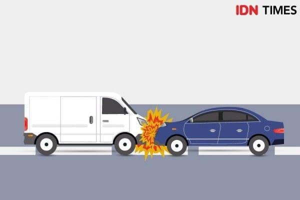Ilustrasi kecelakaan lalu lintas (IDN Times/Arief Rahmat)