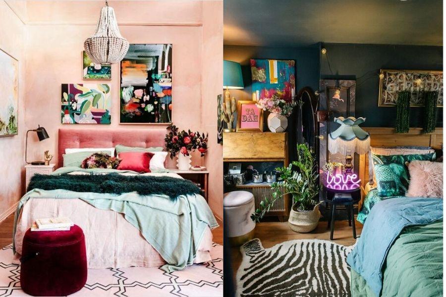 9 Inspirasi Desain Kamar Maksimalis dengan Gaya Eklektik yang Unik!