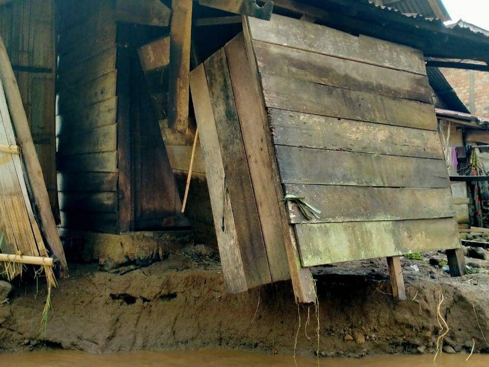 Rumah yang terdampak banjir di OKUS (IDN Times/BPBD Sumsel)