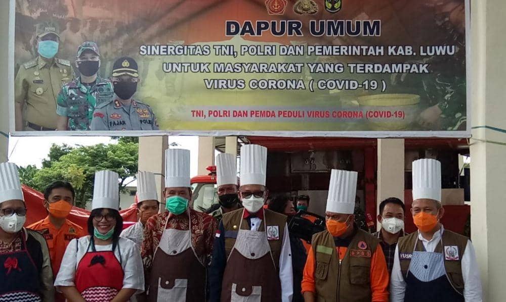 Dapur Umum Posko COVID-19 Luwu Siapkan 300 Porsi Makanan Tiap Hari