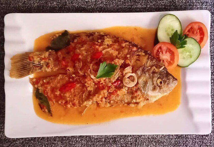 Ilustrasi ikan bumbu rujak (instagram.com/donie168_dityatransbali)