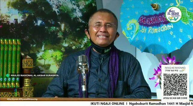 Dahlan Iskan saat berbicara soal "Kreatif Disaat Terjepit". YouTube.com/ Masjid Al Akbar TV