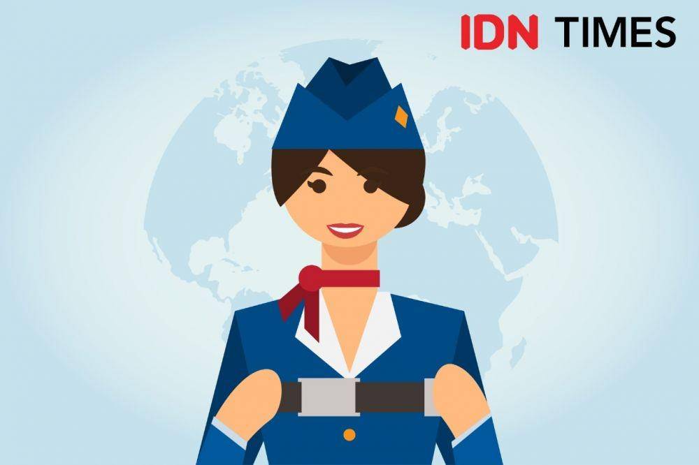 Ilustrasi Pramugari (IDN Times/Arief Rahmat)