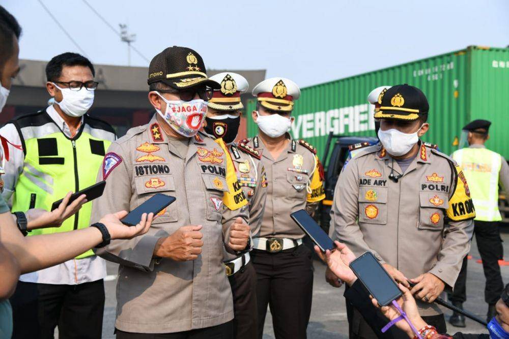 Kakorlantas Polri Tinjau Gerbang Tol Cikupa (Dok. Korlantas Polri)