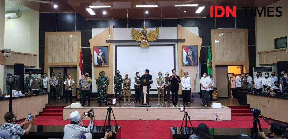 Pengumuman PSBB Palembang (IDN Times/Rangga Erfizal)