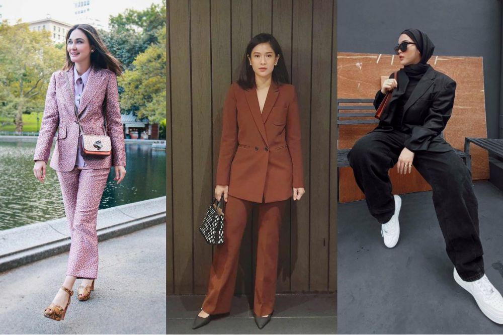 Luna Maya hingga BCL, 11 Ide OOTD dengan Pantsuit ala Artis Indonesia
