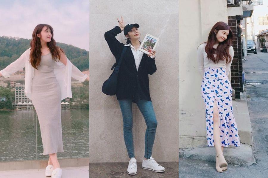 9 OOTD Eunji Apink yang Pas Banget buat Hangout