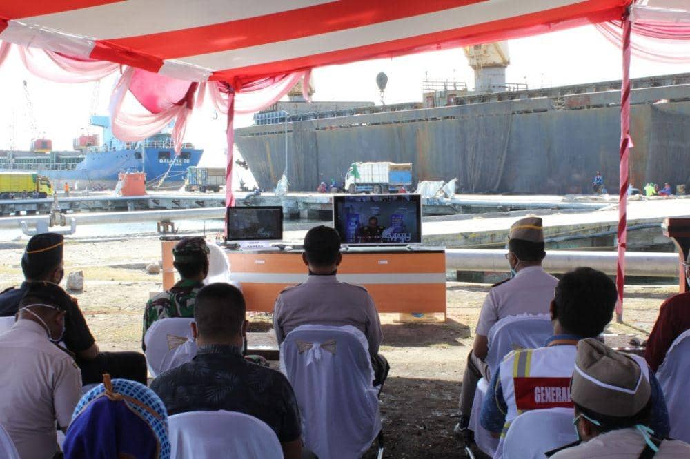 Pelepasan ekspor jagung 6600 ton dari Sumbawa ke Filipina (Dok.IDN Times/Humas Kanwil DJBC Bali Nusra)