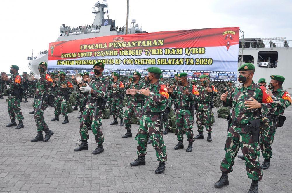 Polres Mahulu Sinergi dengan Pasukan TNI Pengamanan Perbatasan