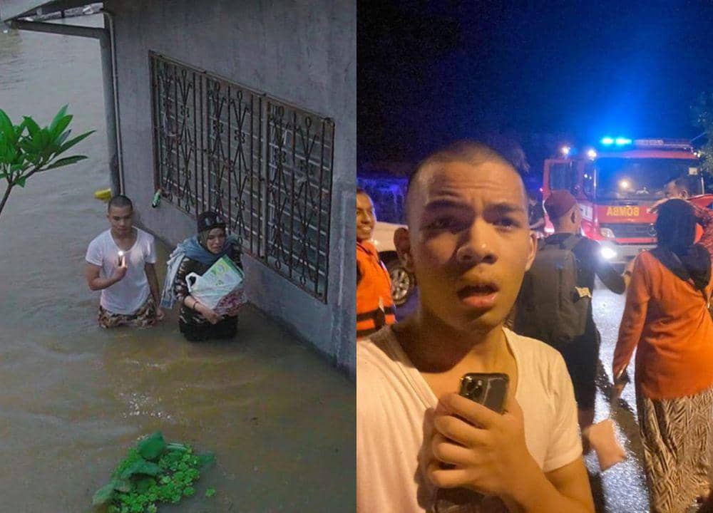 Kebanjiran, 10 Potret Gen Halilintar Mengungsi dari Rumah Isolasi