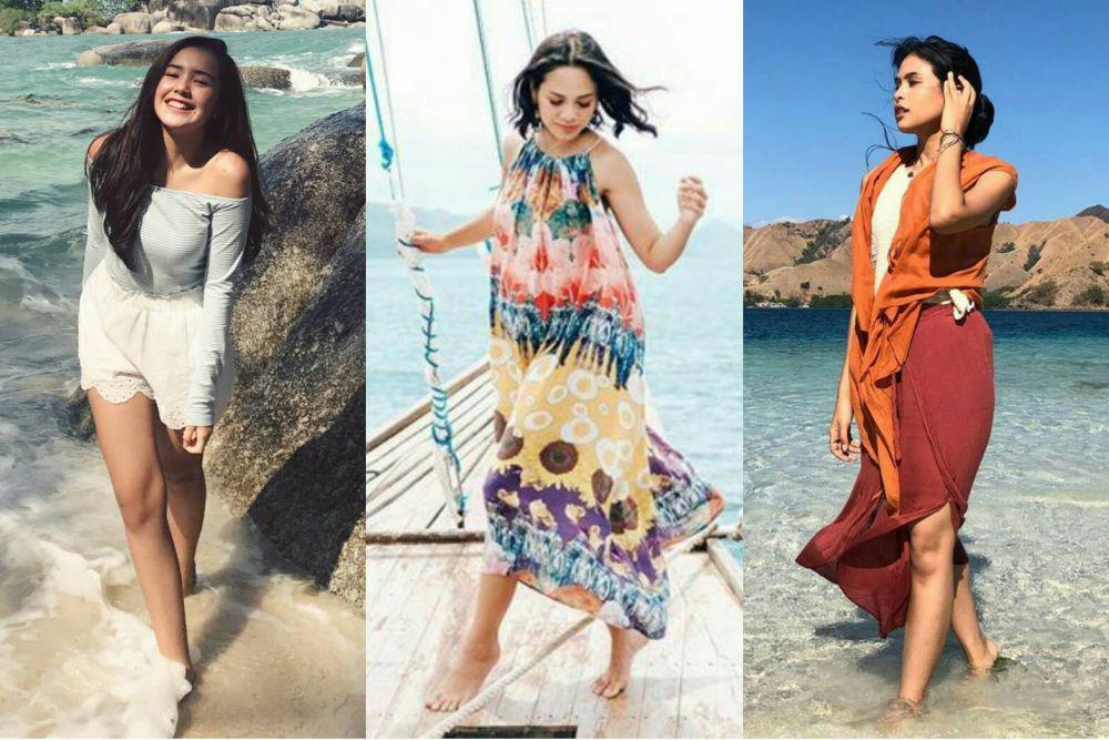 Bukan Bikini, Ini 15 Beach Style Outfit ala Artis Indonesia