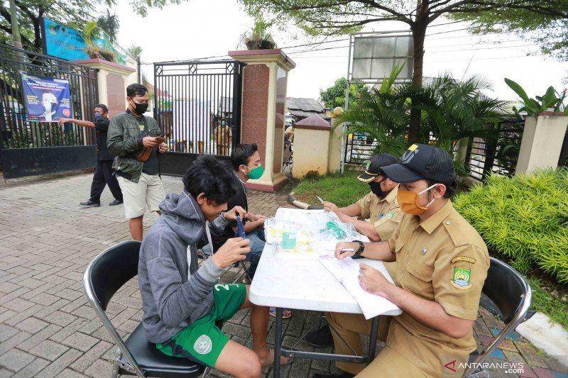 Pelanggaran PSBB di Tangerang (Antaranews)