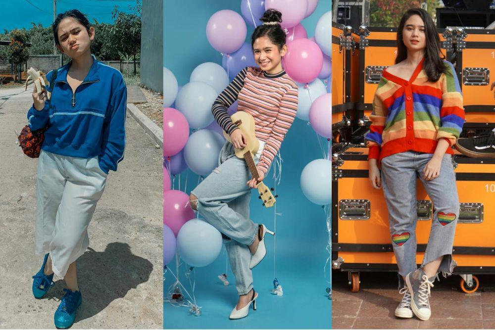 9 OOTD Tissa Biani dengan Retro Style, Referensi Tampil Imut!