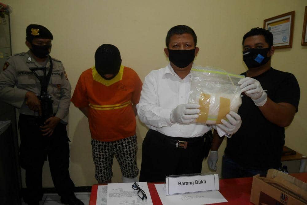 Bawa Sabu-Sabu 1 Kg, Kurir asal Samarinda Didor Polisi di Balikpapan