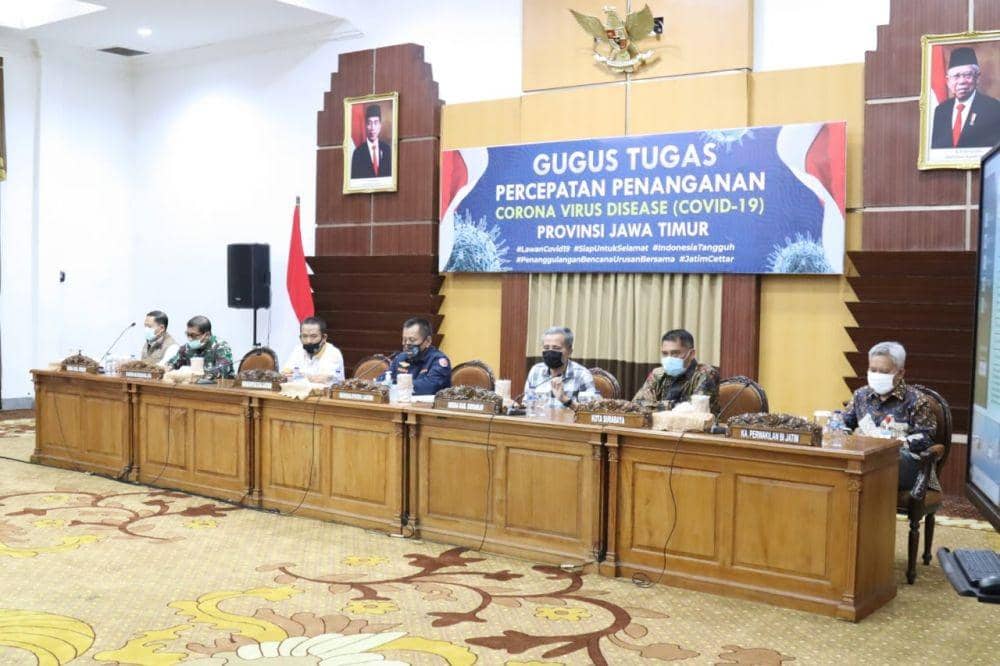 Rapat pembahasan PSBB tahap III di Grahadi, Surabaya, Senin (25/5). IDN Times/Dok. Istimewa