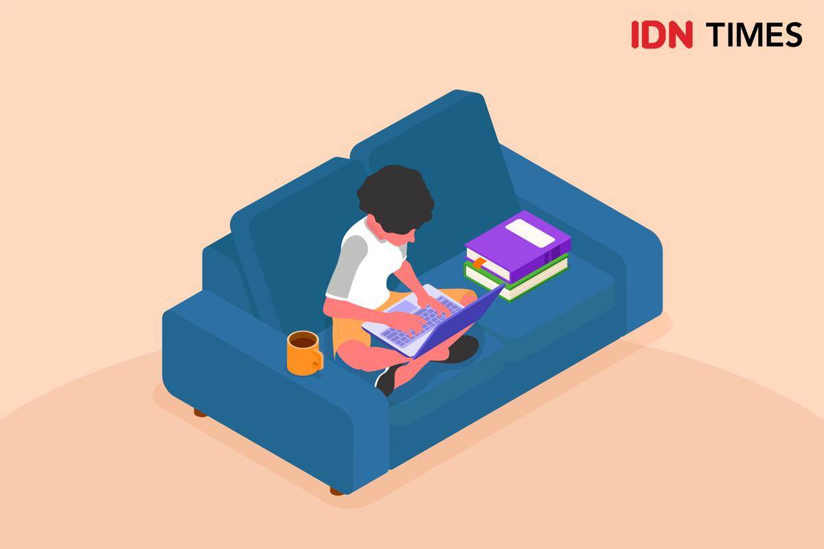 Ilustrasi Work From Home (IDN Times/Arief Rahmat)