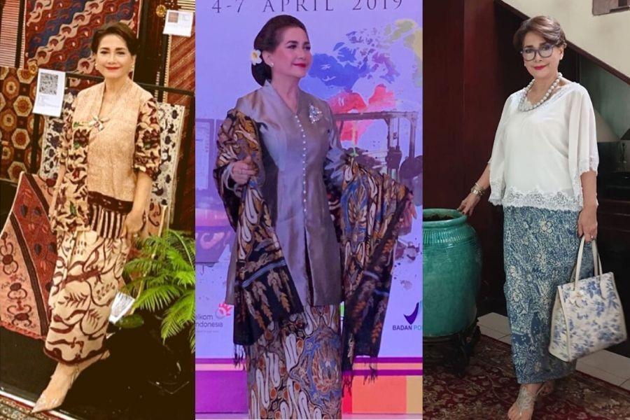 Padu Padan Kebaya dan Kain Etnis ala Widyawati, Awet Muda & Stylish!