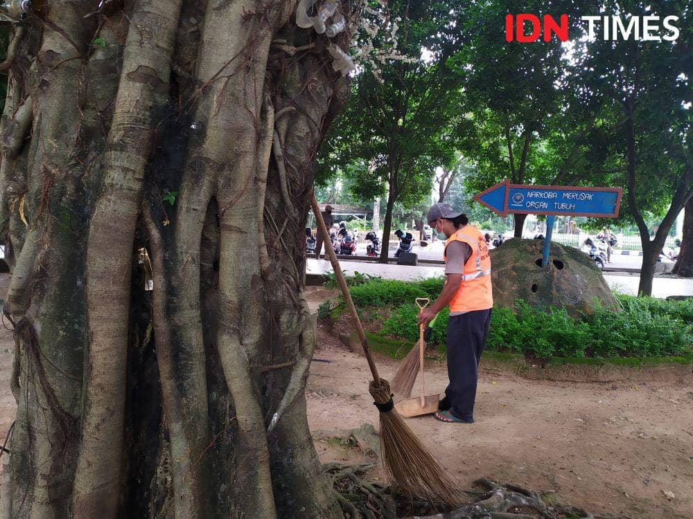 Poto pelanggar PSBB di Palembang (IDN Times/Feny Maulia Agustin)
