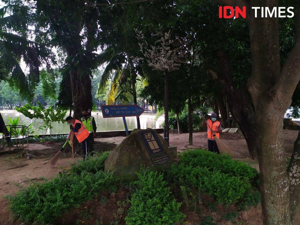 Poto pelanggar PSBB di Palembang (IDN Times/Feny Maulia Agustin)