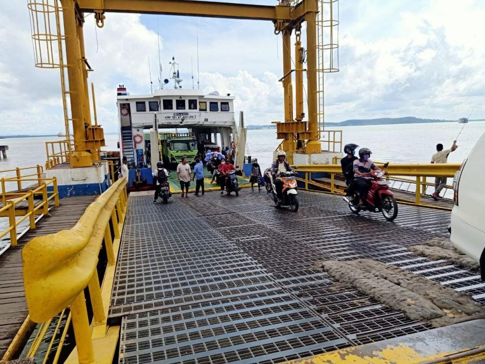Lebaran 2020, Jumlah Pengguna Jasa Kapal Feri Penajam 'Terjun Bebas'