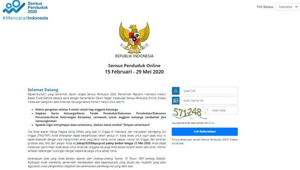 Berakhir Besok, Ini Cara dan Panduan Mengisi Sensus Penduduk Online