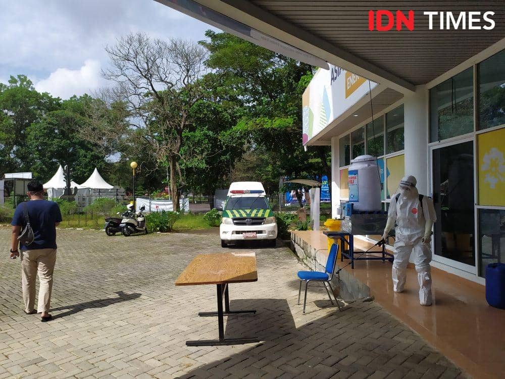 Polyclinic jakabaring palembang tempat pasien tes swab (IDN Times/Feny Maulia Agustin)