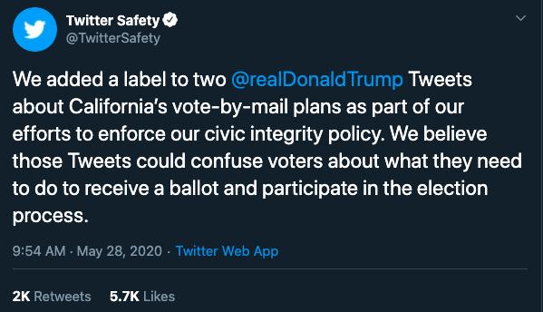 CEO Twitter Buka Suara soal Twit Donald Trump yang Dilabeli Sesat