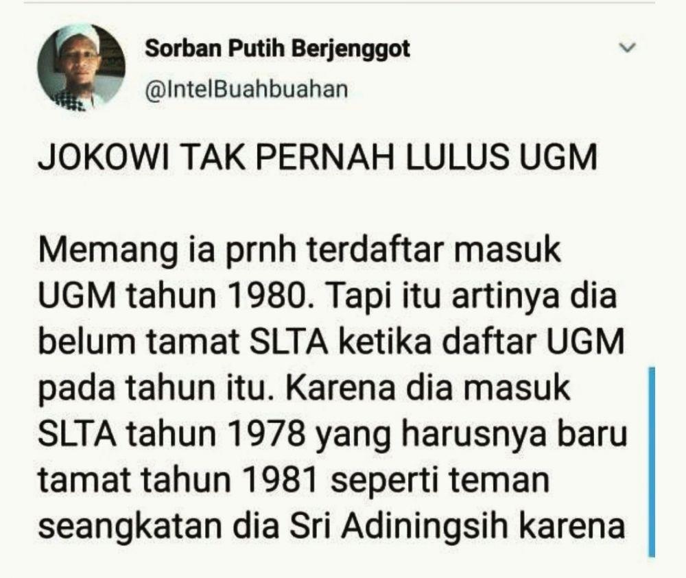 Bilang Jokowi Tidak Lulus UGM, Warga Cianjur Ditangkap Polisi