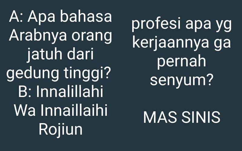 Kocak! 10 Tebak-tebakan di Sosial Media Ini Jawabannya Tak Terduga