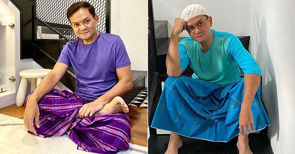 Nyaman #DiRumahAja, Ini 10 Potret Santai Hedi Yunus Mengenakan Sarung