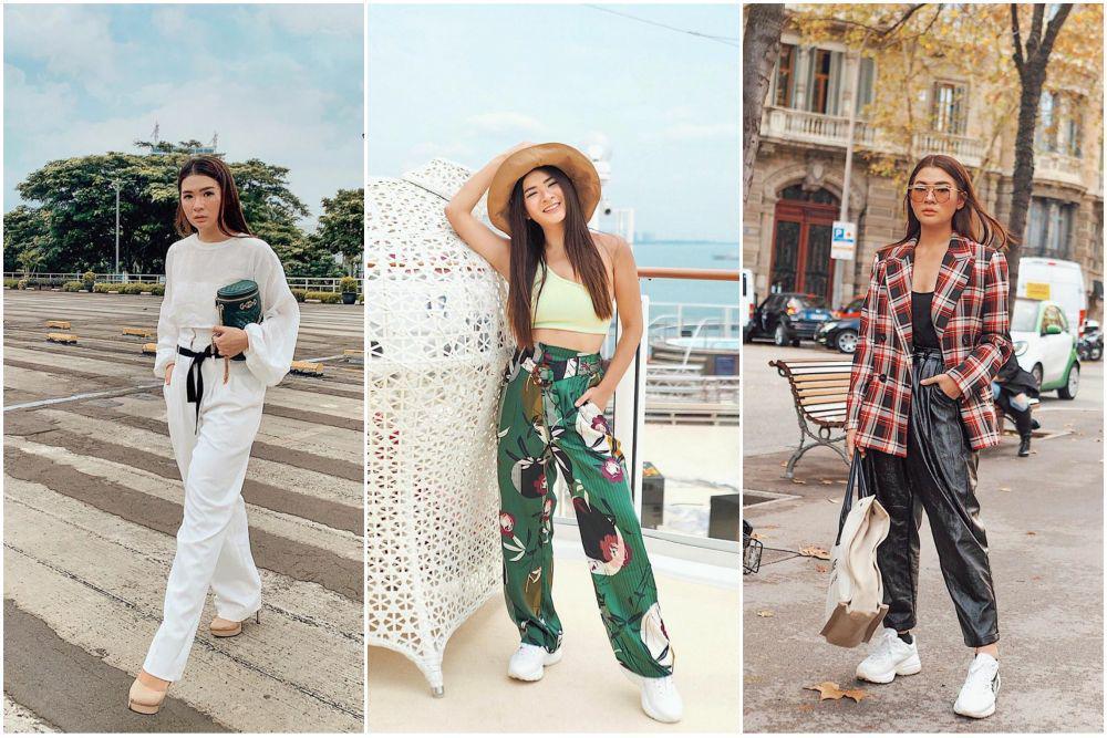 10 Ide Mix & Match dengan Long Pants ala Influencer Anastasia Siantar
