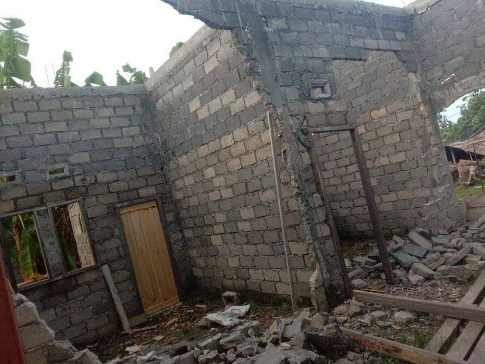 Kerusakan akibat gempa M6,9 di Maluku Utara (Dok. BNPB)