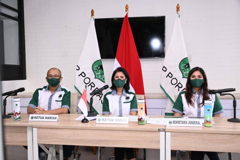 PP Pordasi saat menggelar deklarasi virtual Hari Olahraga Berkuda Nasional, Sabtu (6/6). (Dok. PP Pordasi).