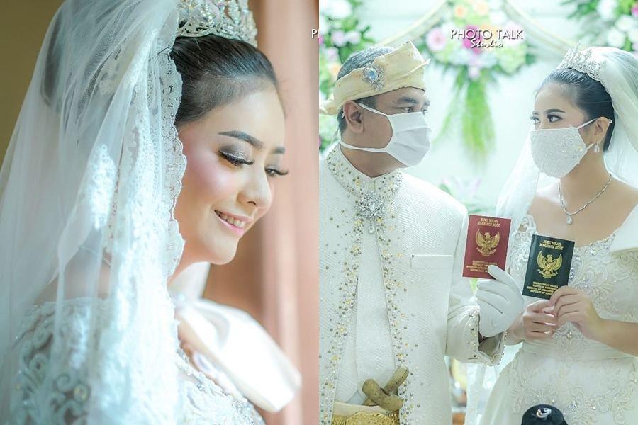 Dekorasi Akad Nikah Qory Sandioriva, Konsep Sederhana Bertabur Bunga