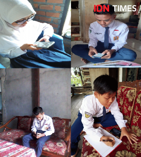 Pelaksanaan ulangan kenaikan kelas secara online (IDN Times/Ervan Masbanjar)
