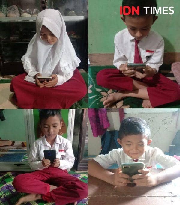 Pelaksanaan ulangan kenaikan kelas secara online (IDN Times/Ervan Masbanjar)