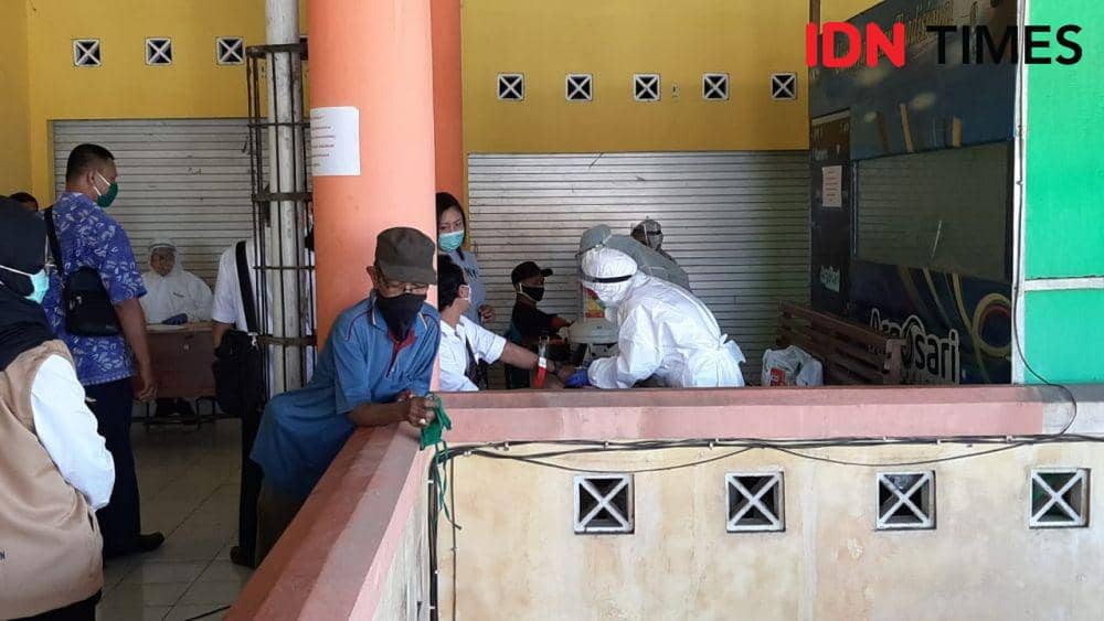 Jalani Rapid Test, 5 Pedagang Pasar Argosari Gunungkidul Reaktif