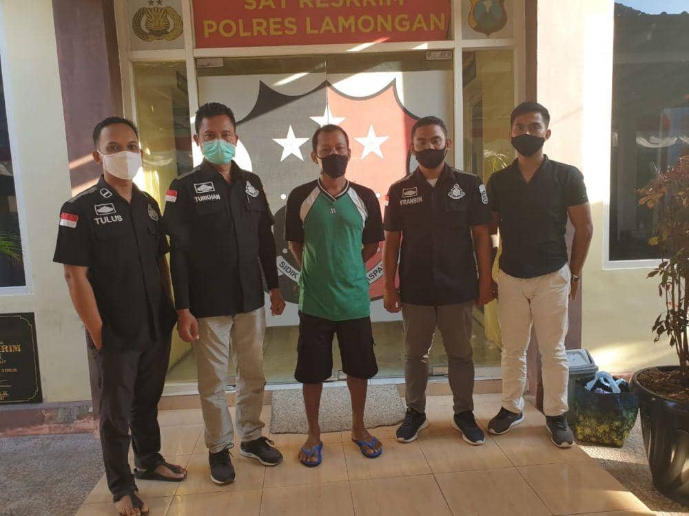 Pelaku pencabulan diamankan polisi. Dok. IDN Times/ Humas Polres Lamongan